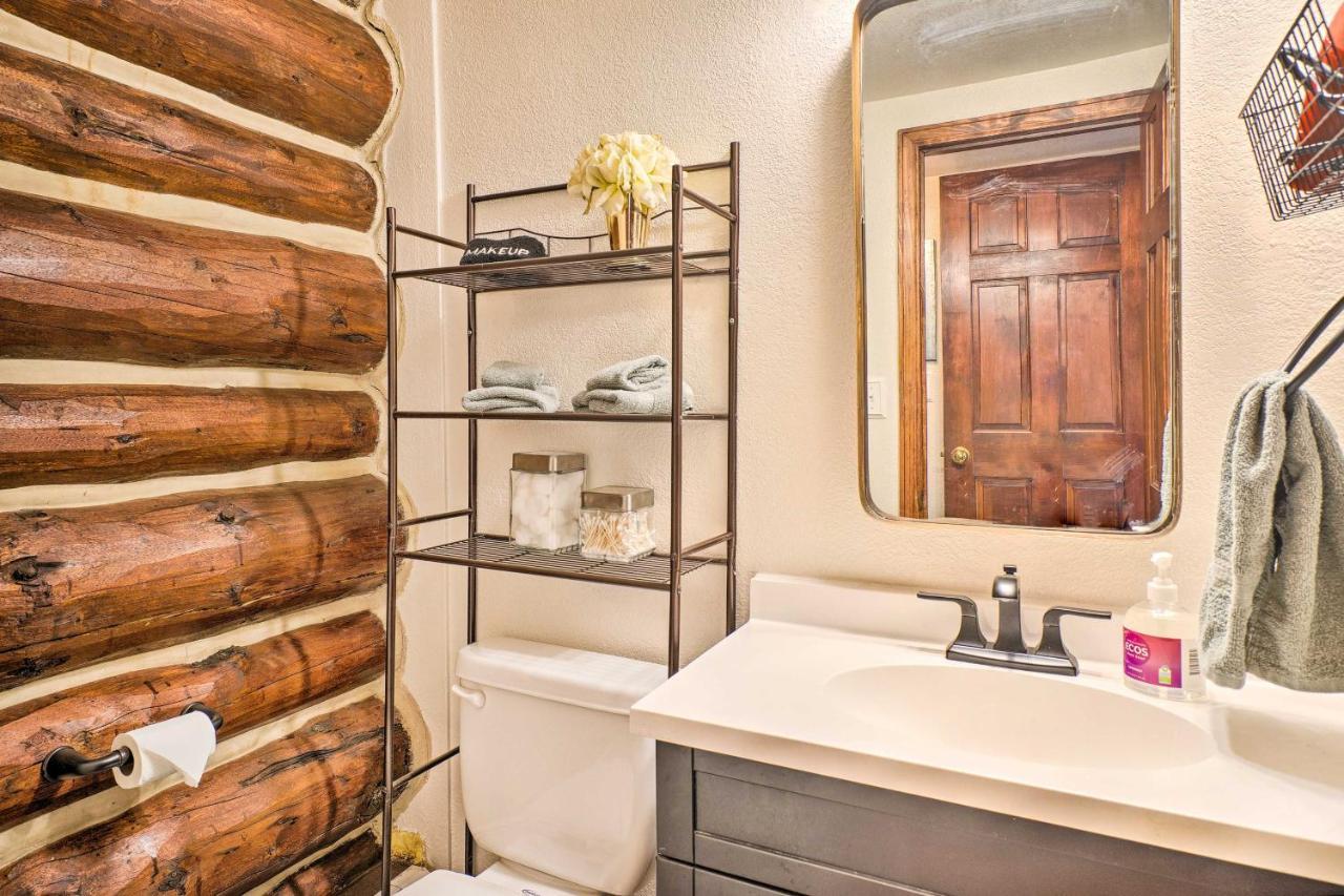Classic Colorado Log Home With Mountain Views! Florissant ภายนอก รูปภาพ