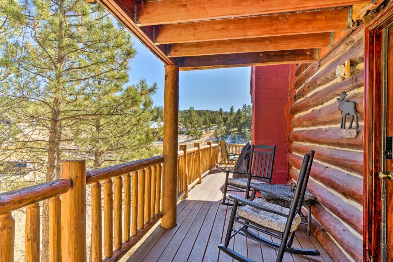 Classic Colorado Log Home With Mountain Views! Florissant ภายนอก รูปภาพ