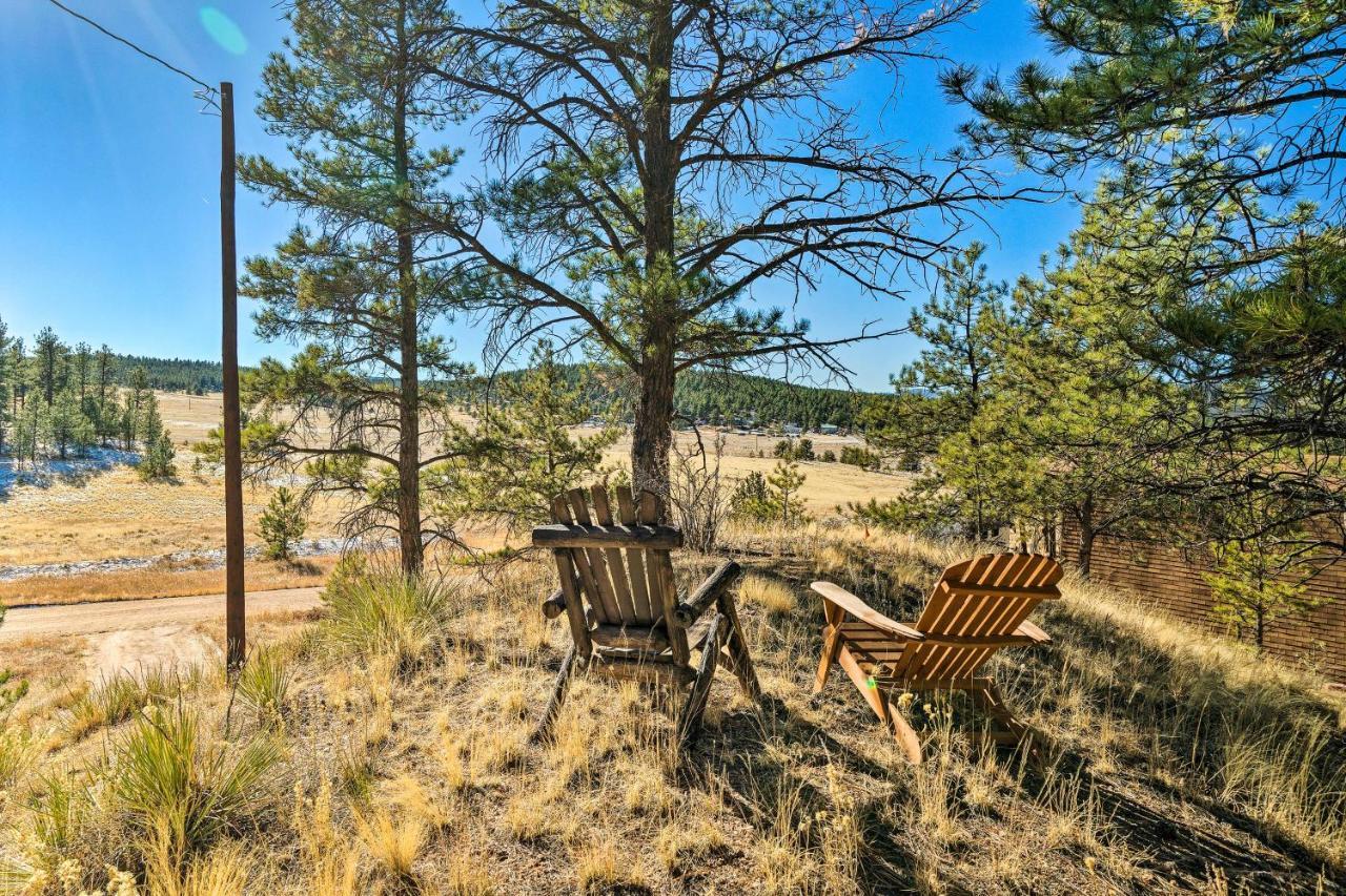 Classic Colorado Log Home With Mountain Views! Florissant ภายนอก รูปภาพ