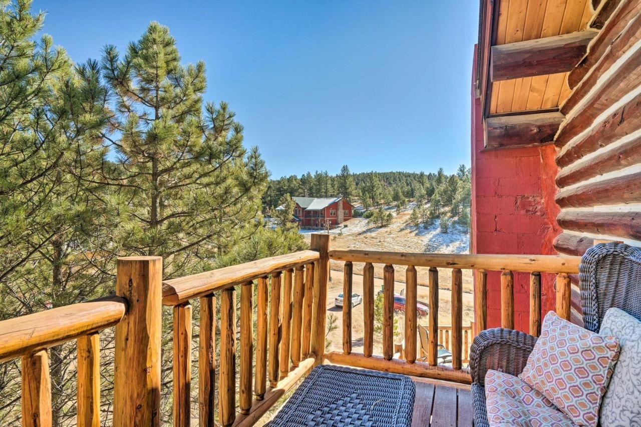 Classic Colorado Log Home With Mountain Views! Florissant ภายนอก รูปภาพ